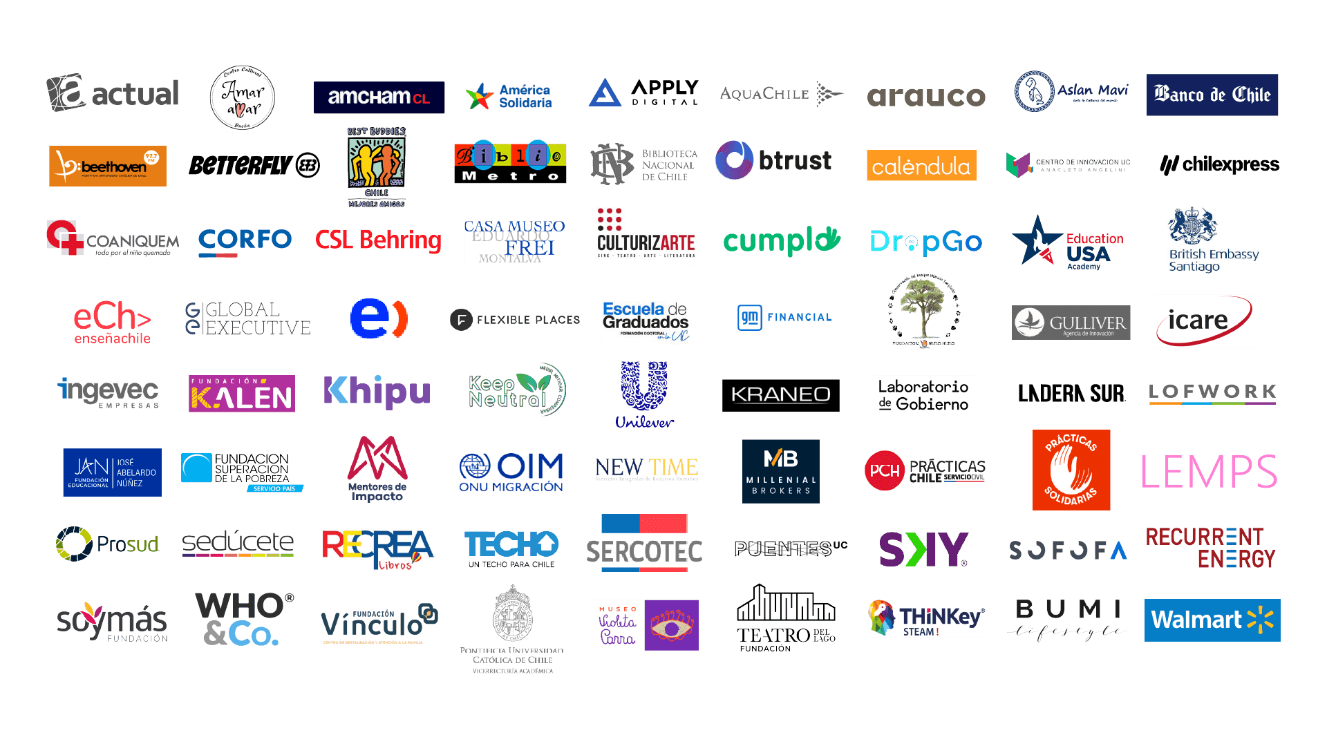Logo de organizaciones aliadas de College UC